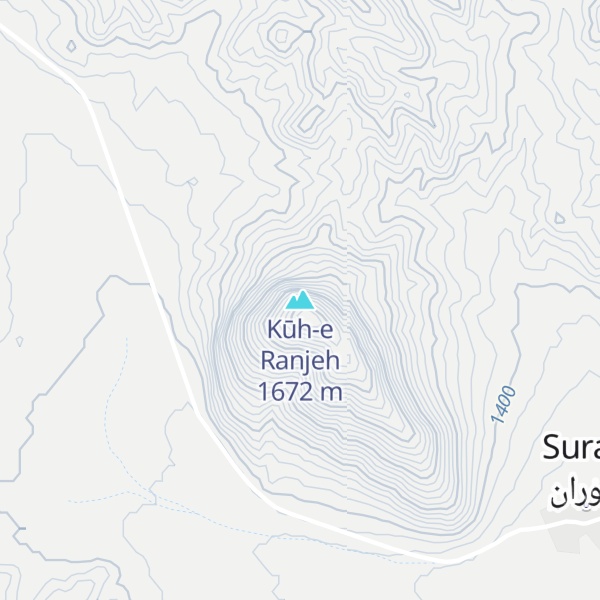 Map of Kūh-e Ranjeh