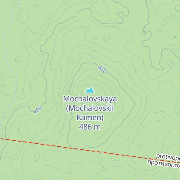 Map of Mochalovskaya (Mochalovskii Kamen)