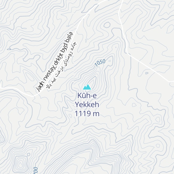 Map of Kūh-e Yekkeh