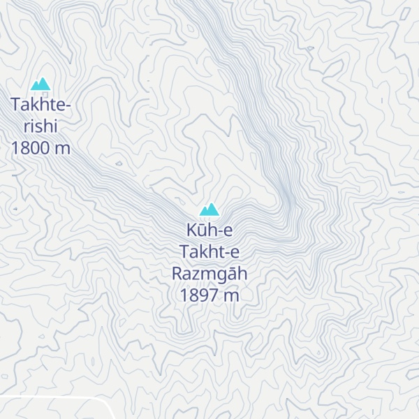 Map of Kūh-e Takht-e Razmgāh