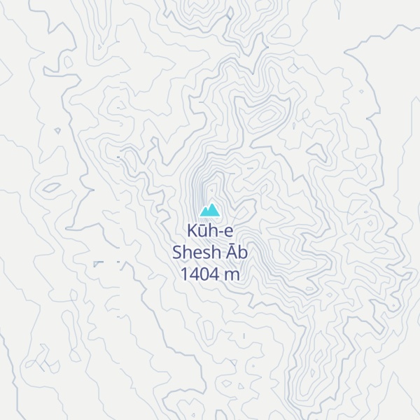 Map of Kūh-e Shesh Āb