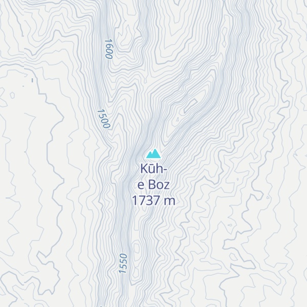 Map of Kūh-e Boz