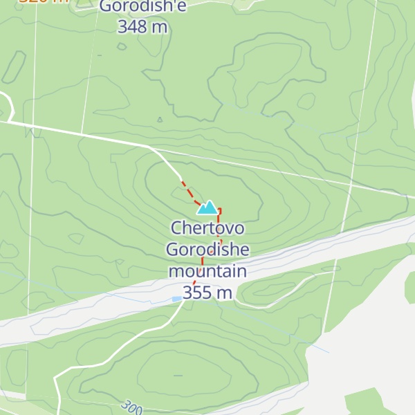 Map of Chertovo Gorodishe mountain