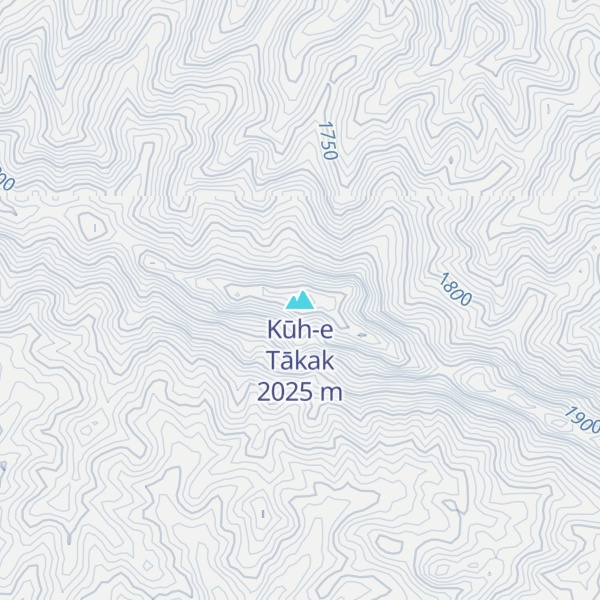 Map of Kūh-e Tākak
