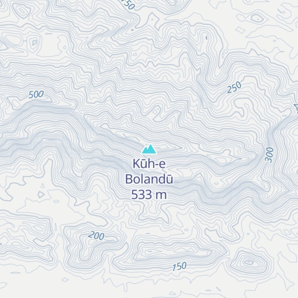 Map of Kūh-e Bolandū