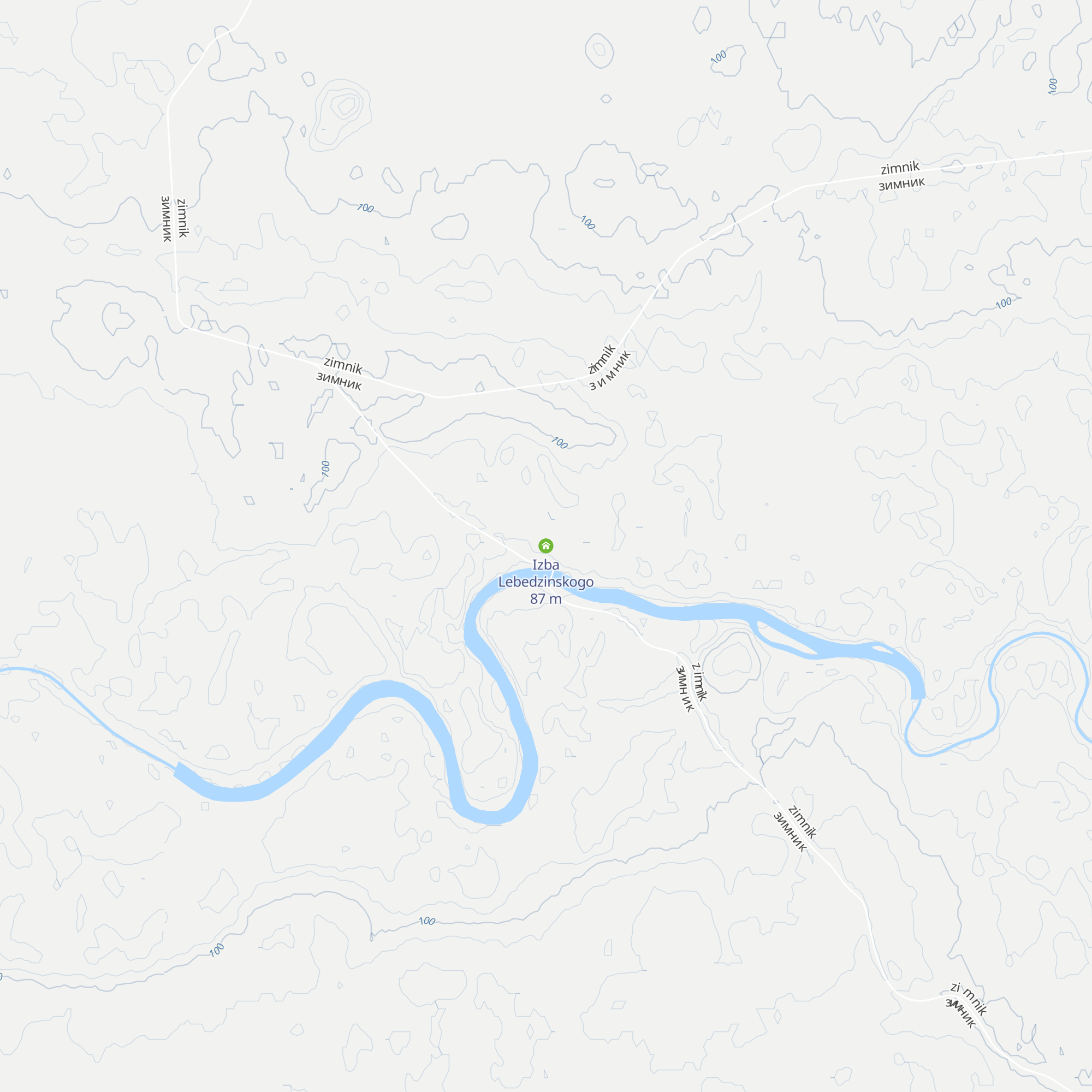 Izba Lebedzinskogo map