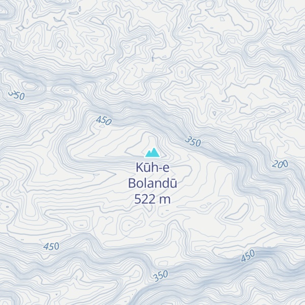 Map of Kūh-e Bolandū