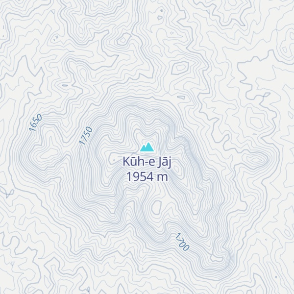 Map of Kūh-e Jāj