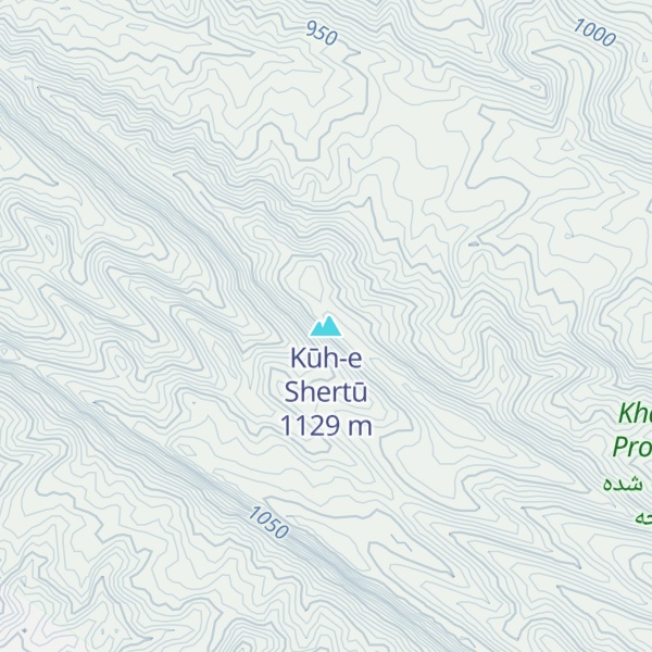 Map of Kūh-e Shertū