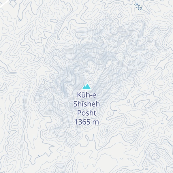 Map of Kūh-e Shīsheh Posht