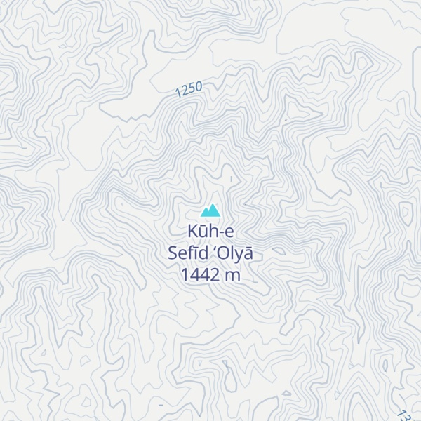 Map of Kūh-e Sefīd ‘Olyā