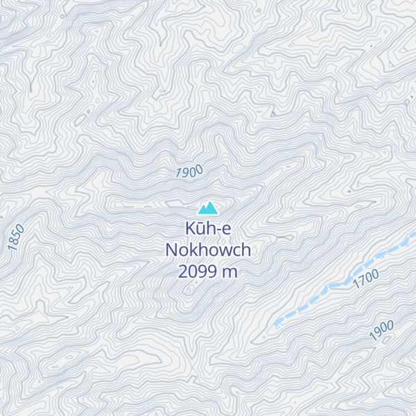 Map of Kūh-e Nokhowch