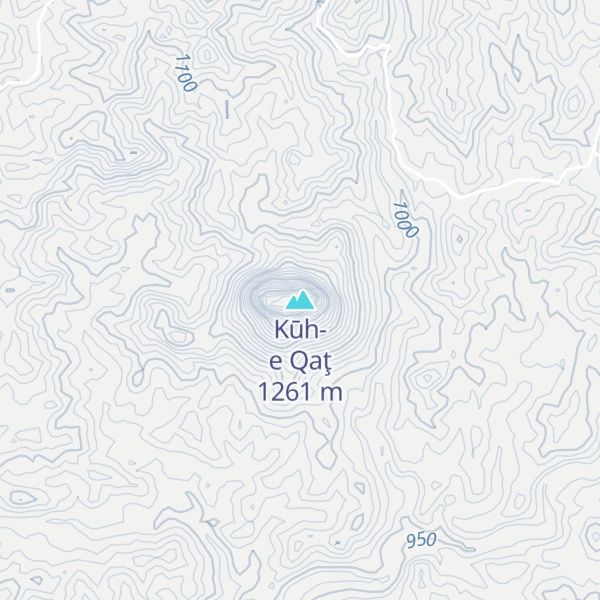 Map of Kūh-e Qaţ