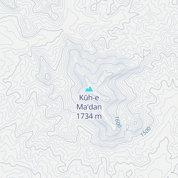 Map of Kūh-e Ma‘dan