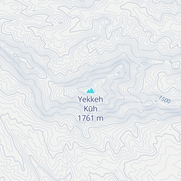 Map of Yekkeh Kūh