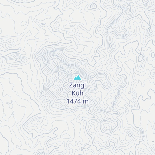 Map of Zangī Kūh