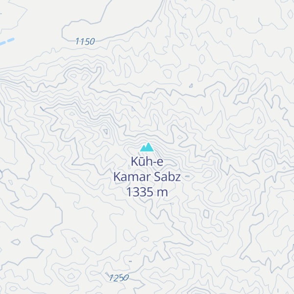 Map of Kūh-e Kamar Sabz