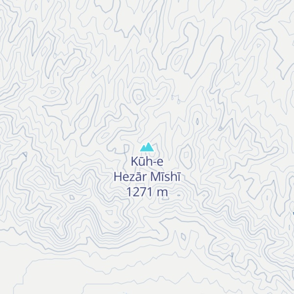 Map of Kūh-e Hezār Mīshī
