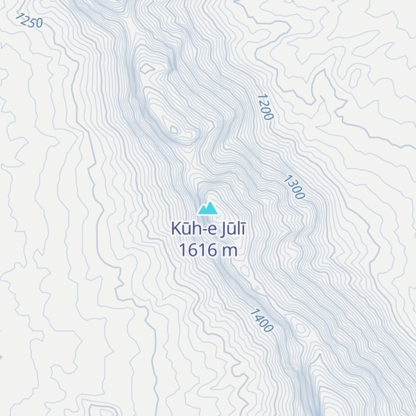 Map of Kūh-e Jūlī