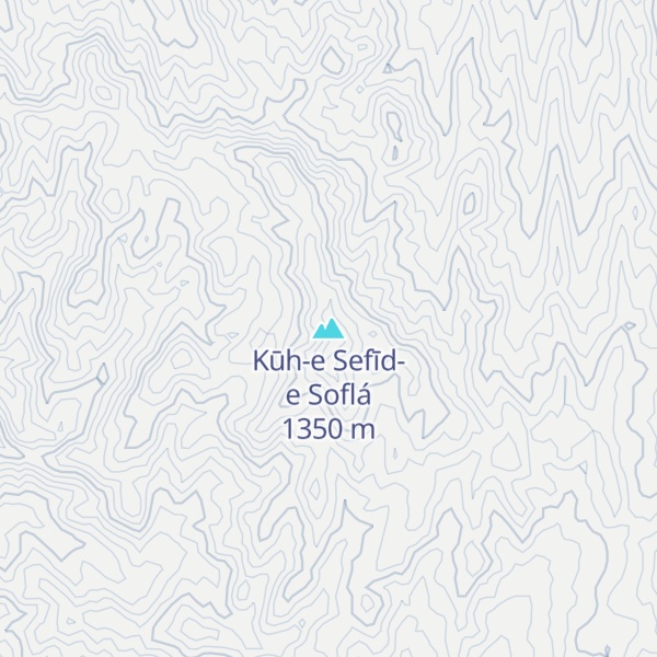 Map of Kūh-e Sefīd-e Soflá
