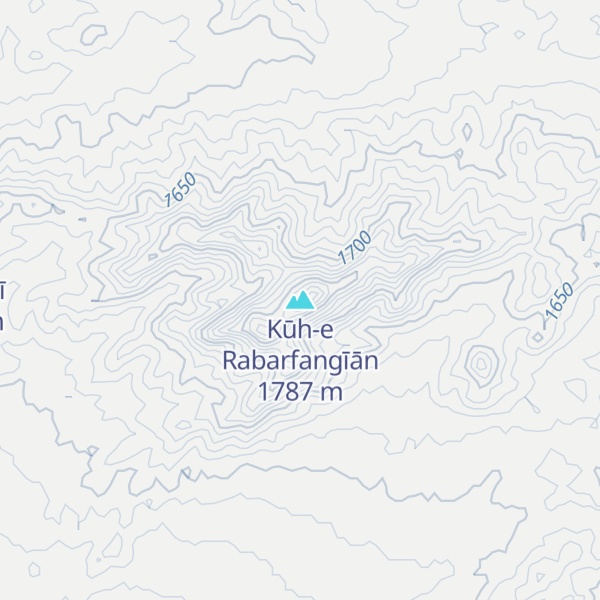 Map of Kūh-e Rabarfangīān