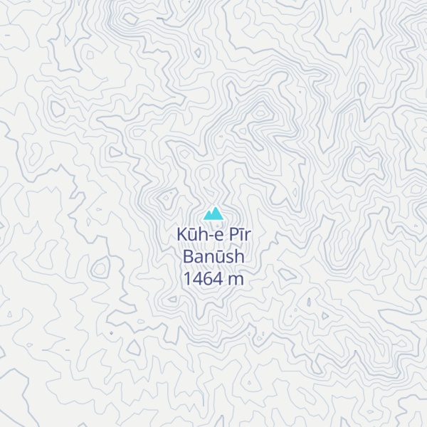 Map of Kūh-e Pīr Banūsh