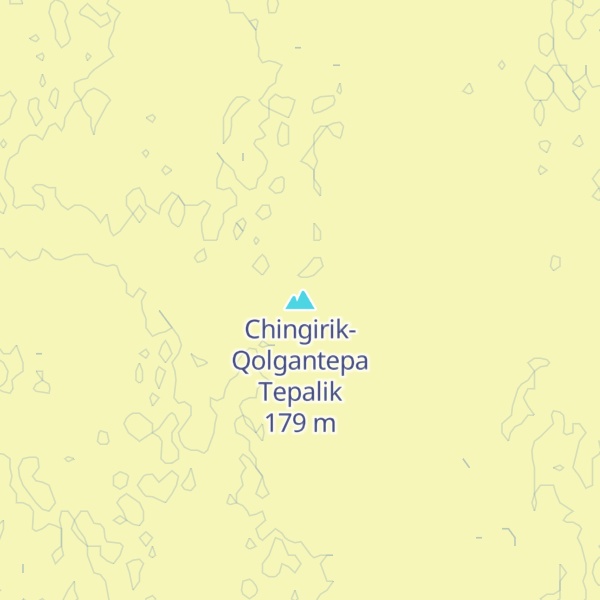 Map of Chingirik-Qolgantepa Tepalik