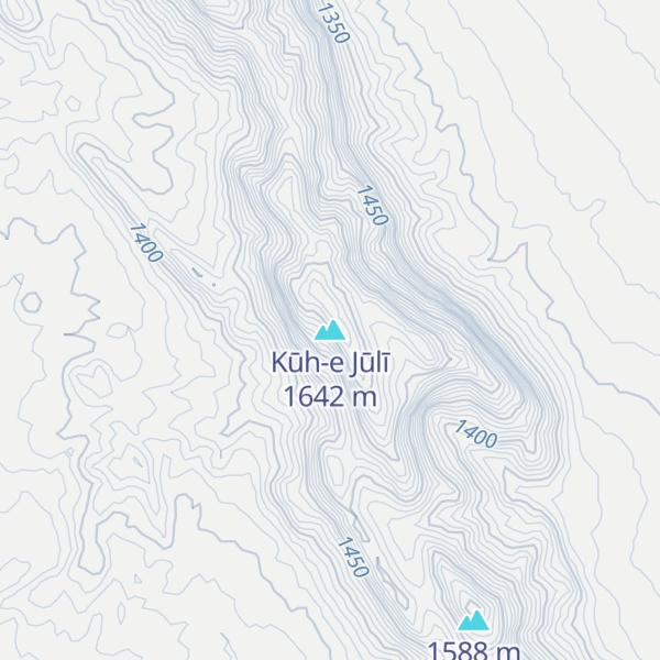 Map of Kūh-e Jūlī