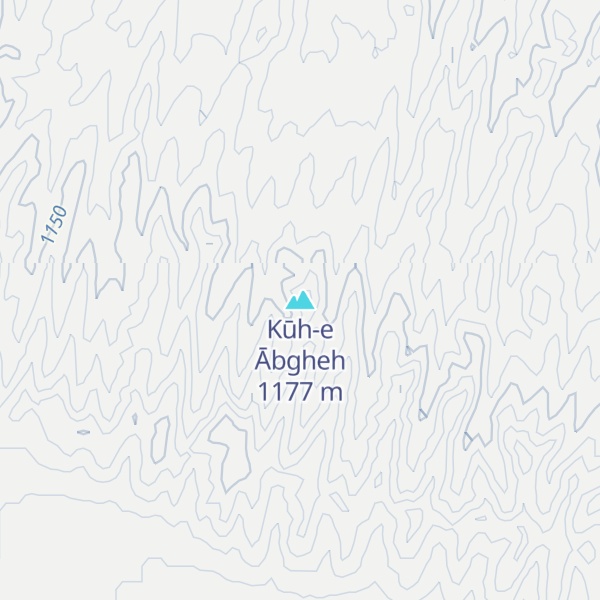 Map of Kūh-e Ābgheh