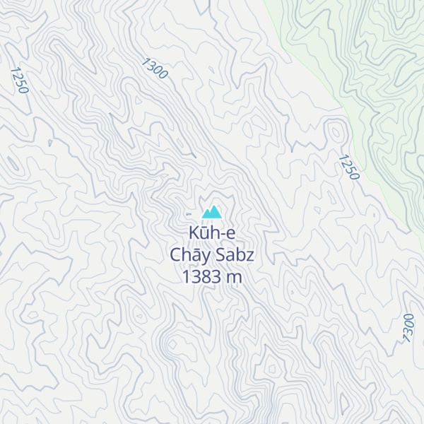 Map of Kūh-e Chāy Sabz