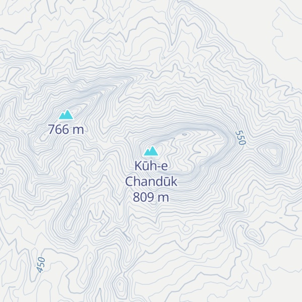 Map of Kūh-e Chandūk
