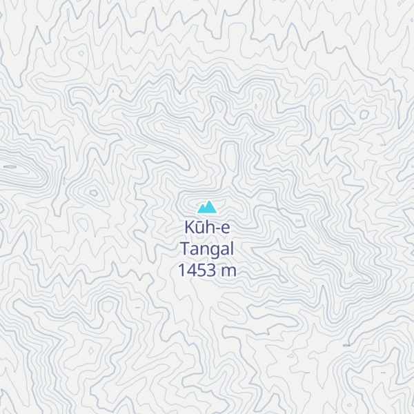 Map of Kūh-e Tangal