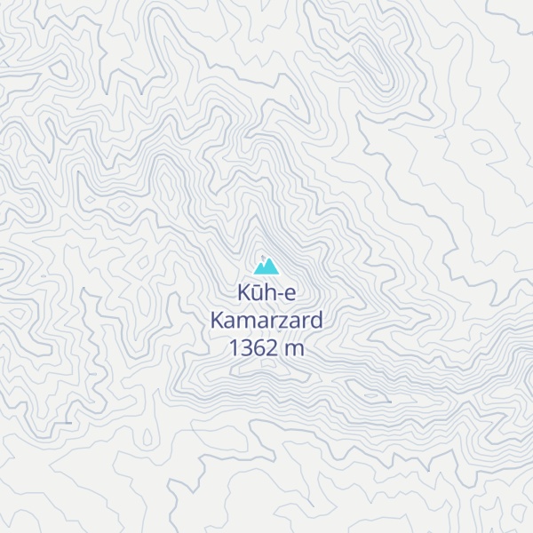 Map of Kūh-e Kamarzard
