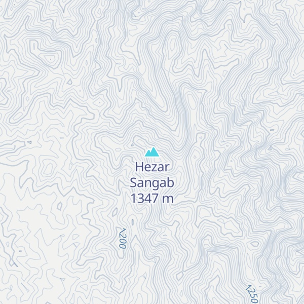 Map of Hezar Sangab