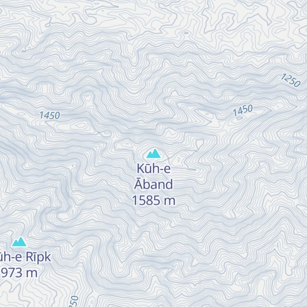 Map of Kūh-e Āband