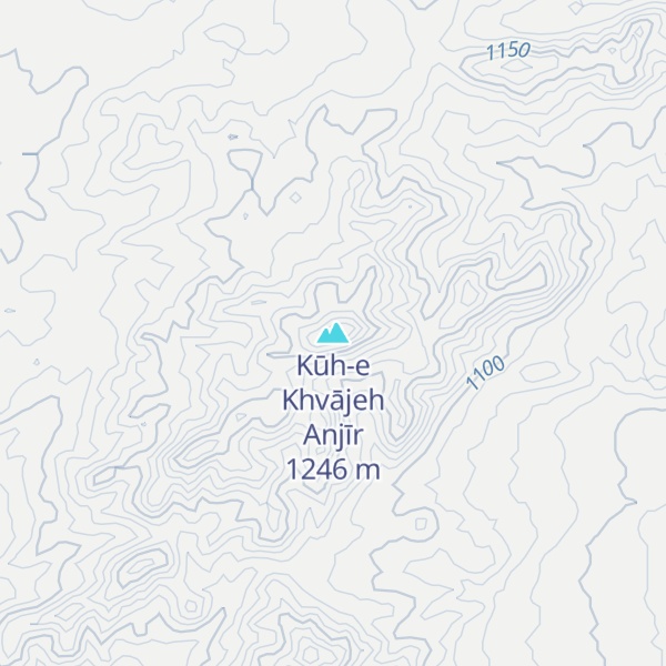 Map of Kūh-e Khvājeh Anjīr