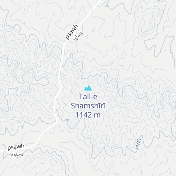 Map of Tall-e Shamshīrī