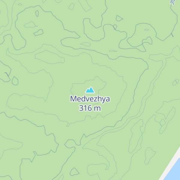 Map of Medvezhya