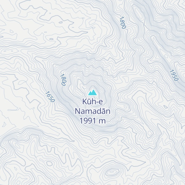 Map of Kūh-e Namadān