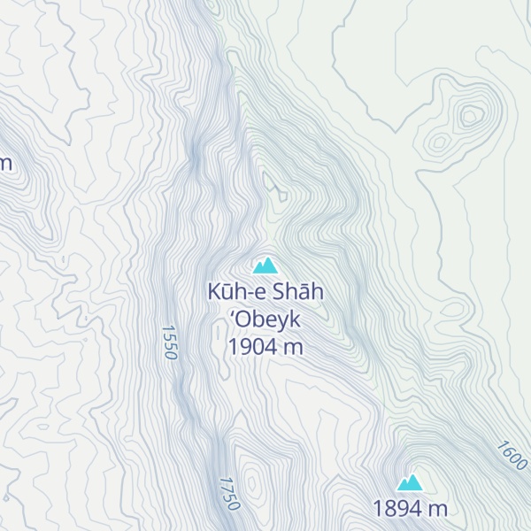 Map of Kūh-e Shāh ‘Obeyk