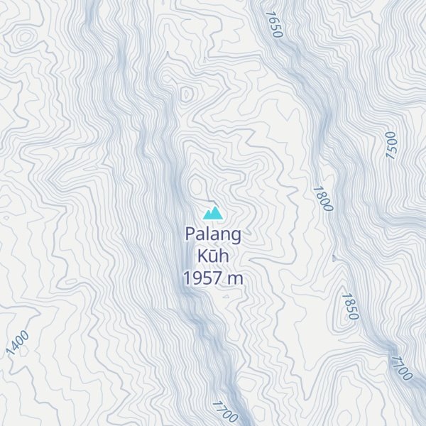 Map of Palang Kūh