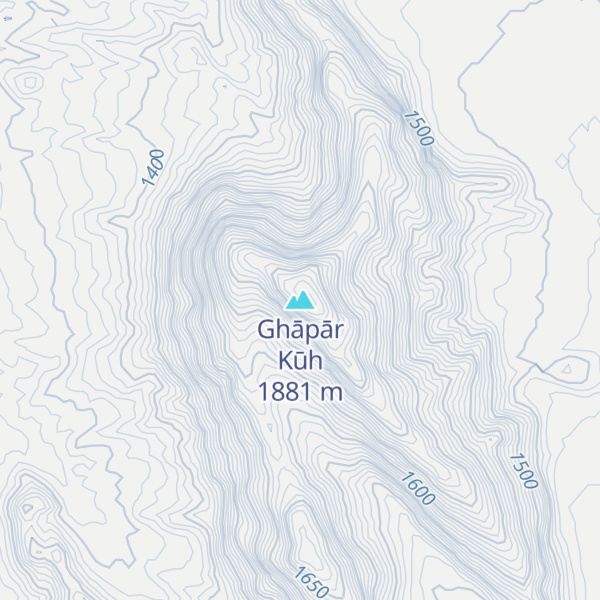 Map of Ghāpār Kūh
