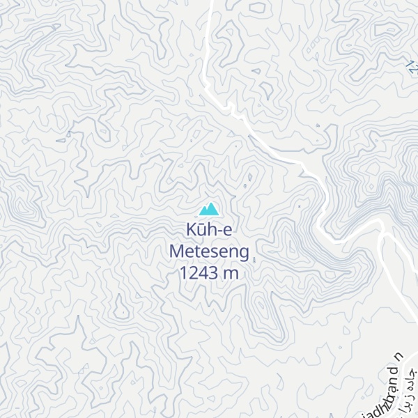 Map of Kūh-e Meteseng