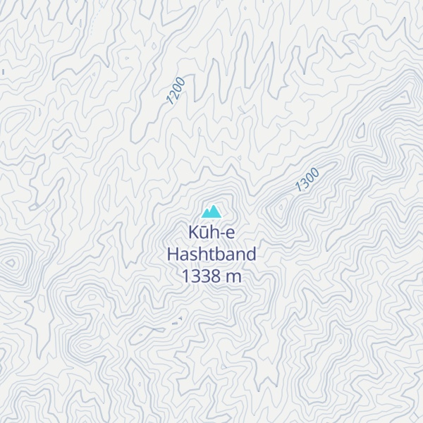 Map of Kūh-e Hashtband