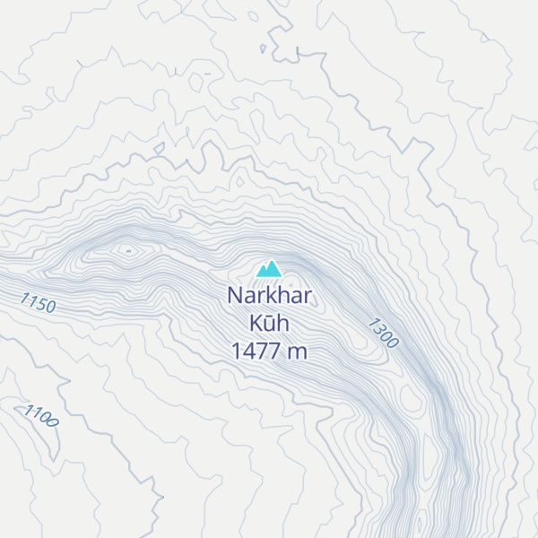 Map of Narkhar Kūh