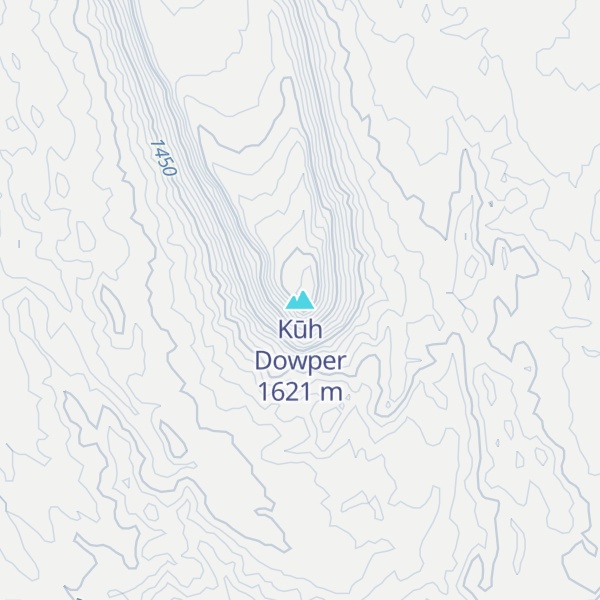Map of Kūh Dowper
