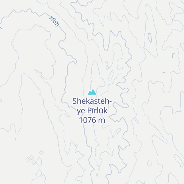 Map of Shekasteh-ye Pīrlūk