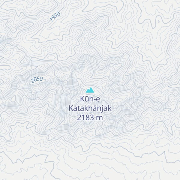 Map of Kūh-e Katakhānjak