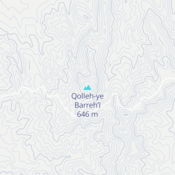Map of Qolleh-ye Barreh’ī