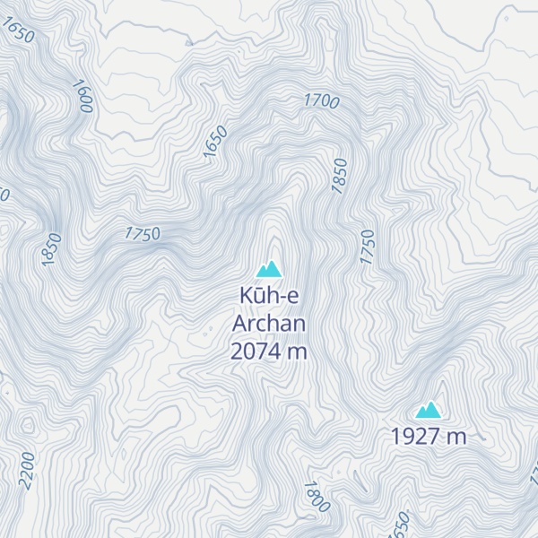 Map of Kūh-e Archan